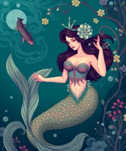 Sea Mermaid Paint Numbers