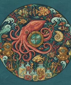 Vintage Deep Sea Specimen Paint By Numbers