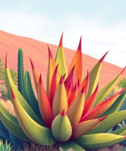 Vintage Desert Aloe Bloom Paint By Numbers