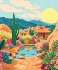 Floral Oasis Paint Numbers