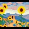 Vintage Desert Sunflower Oasis Paint By Numbers