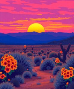 Superbloom Sunset Paint Numbers
