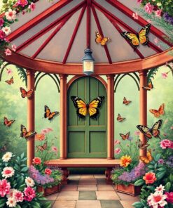 Butterfly Pavilion Paint Numbers