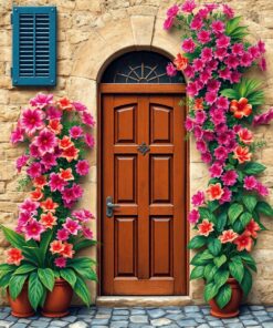 Tropical Blooms Paint Numbers