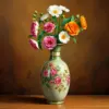 Vintage Double Vase Paint By Numbers