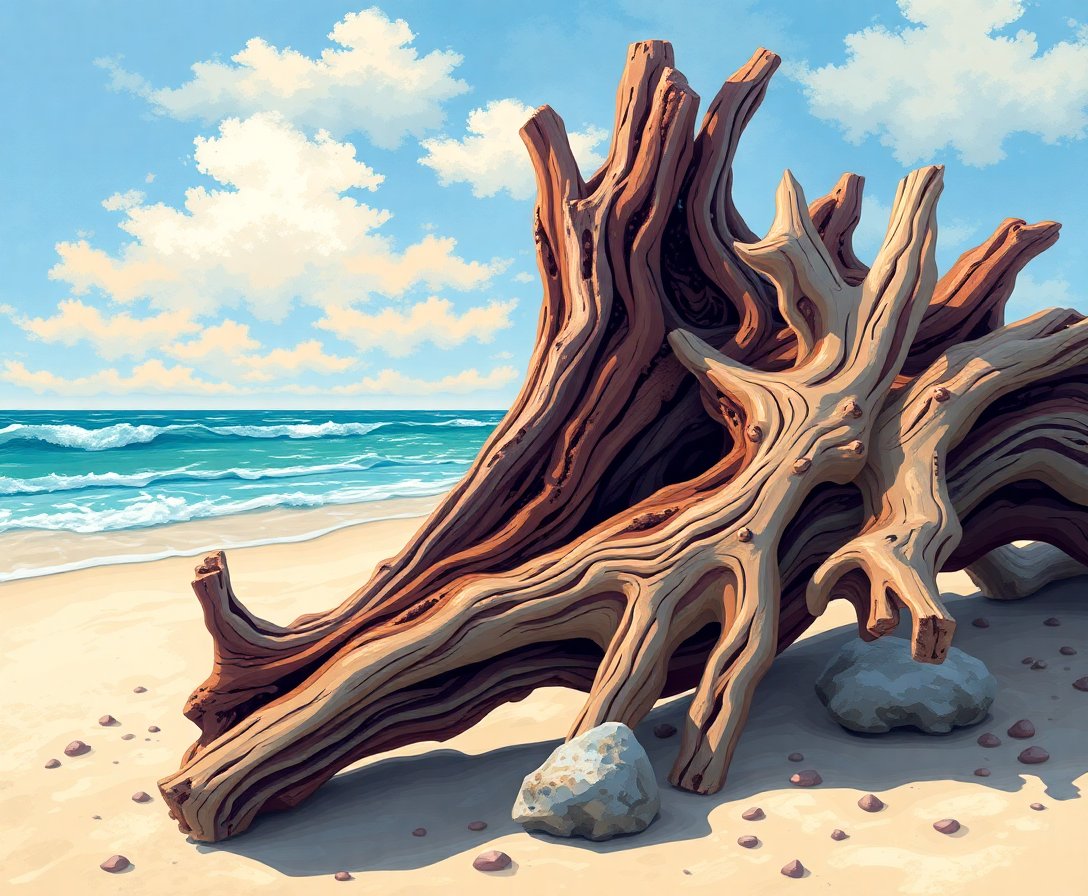 vintage-driftwood-fire-ash-paint-by-numbers-kit-beach-art