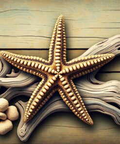 Vintage Driftwood Sea Star Paint By Numbers