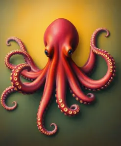 Vintage Dumbo Octopus Study Paint By Numbers