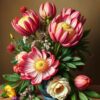 Protea Bouquet Paint Numbers