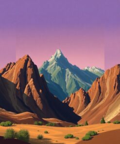 Earthy Peaks Paint Numbers