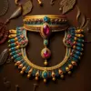 Vintage Egyptian Jeweled Collar Paint By Numbers