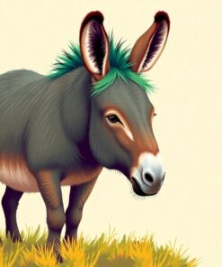 Grass Burro Paint Numbers
