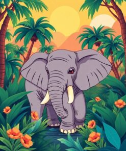 Jungle Oasis Paint Numbers