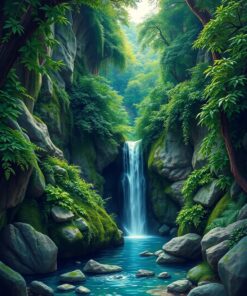 Emerald Cascade Paint Numbers