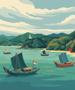 Vintage Emerald Coast Wasen Paint By Numbers