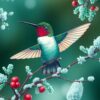 Frost Hummingbird Paint Numbers