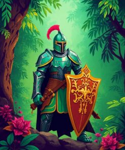 Jungle Knight Paint Numbers
