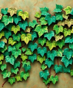 Vintage Emerald Patina Vines Paint By Numbers