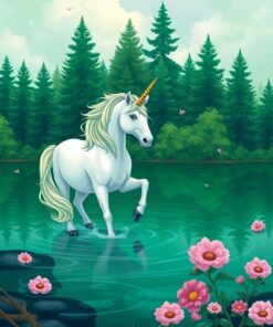 Unicorn Waters Paint Numbers