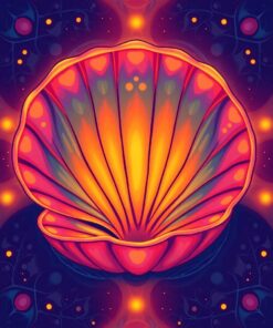 Clam Glow Paint Numbers