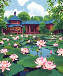 Lotus Waters Paint Numbers