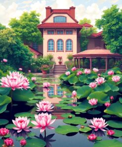 Water Garden Paint Numbers