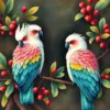 Vintage Eucalyptus Galahs paint by numbers
