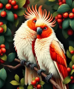 Vintage Eucalyptus Galahs Paint By Numbers