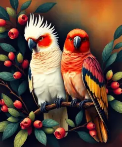 Vintage Eucalyptus Galahs Paint By Numbers