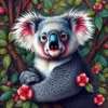 Vintage Eucalyptus Koala paint by numbers