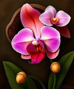 Orchid Portrait Paint Numbers