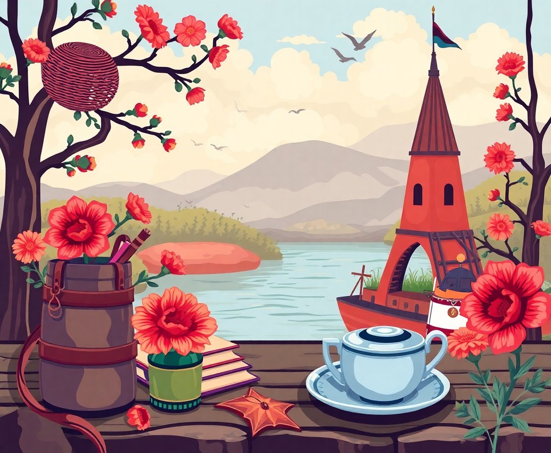 vintage-explorer-tea-journal-paint-by-numbers-kit-cozy-art