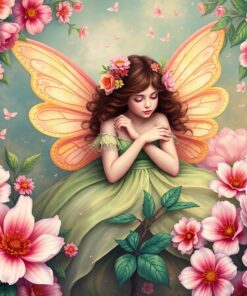 Vintage Fairy Passionflower Slumber Paint By Numbers