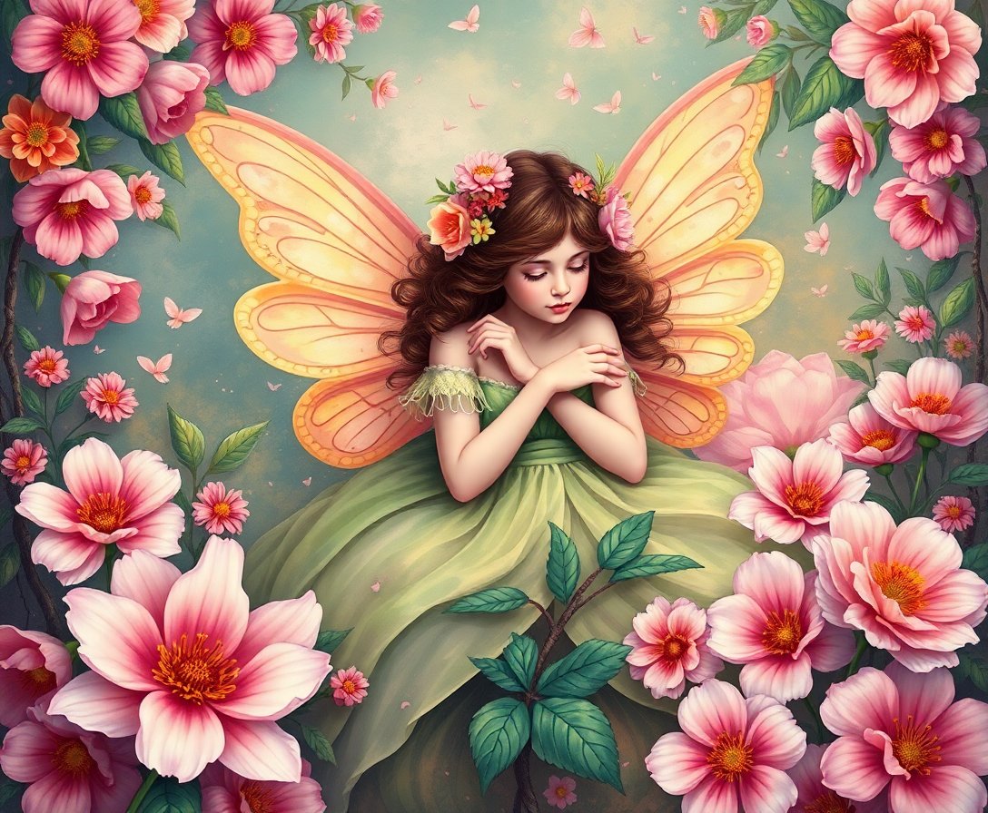 vintage-fairy-passionflower-slumber-paint-by-numbers-kit