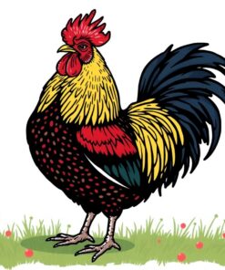 Patch Rooster Paint Numbers