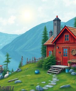 Fern Cabin Paint Numbers