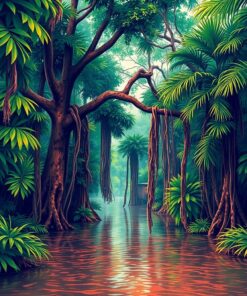 Flooded Banyan Paint Numbers