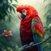 Scarlet Macaw Paint Numbers