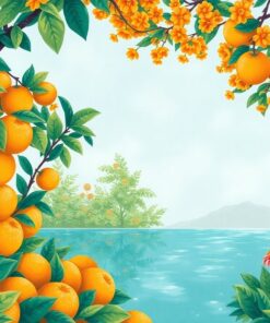 Vintage Frosted Citrus Oasis Paint By Numbers