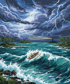 Vintage Funafuti Tempest Paint By Numbers