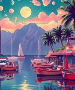 Tropical Harbor Paint Numbers