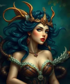 Vintage Galleon Nymph Paint By Numbers