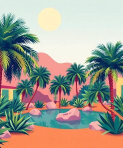 Palm Oasis Paint Numbers