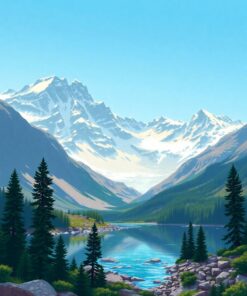 Glacial Oasis Paint Numbers