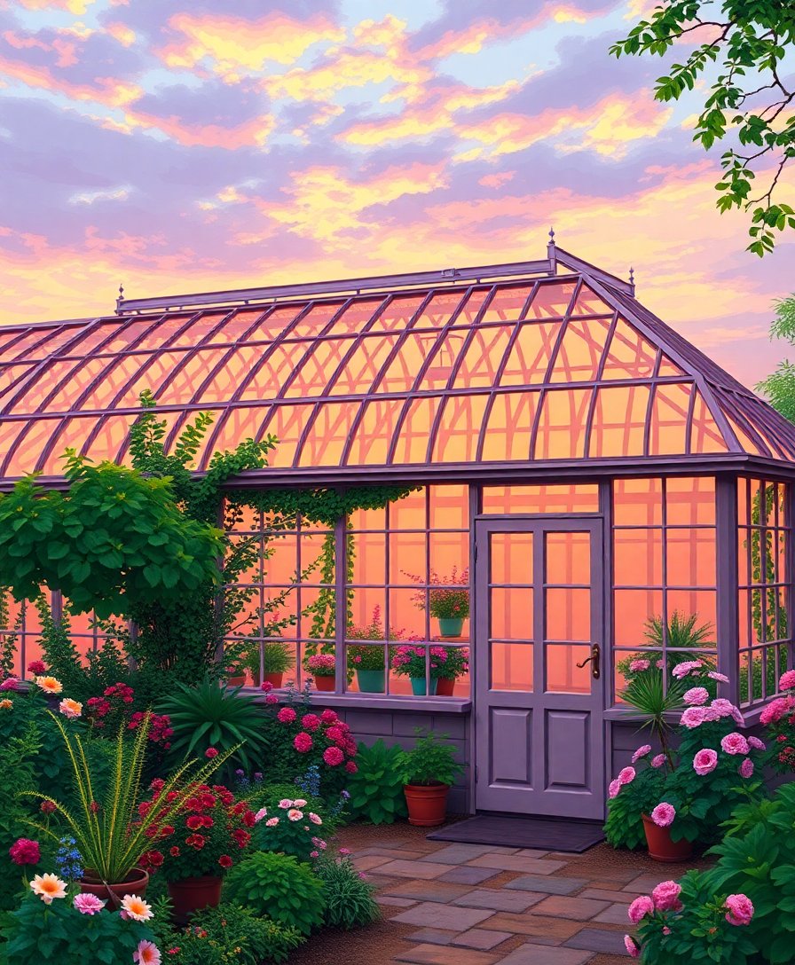 Glasshouse Dawn Paint Numbers Glasshouse Dawn Paint Numbers