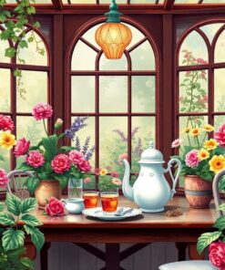 Tea Setting Paint Numbers