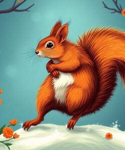 Giant Squirrel Paint Numbers