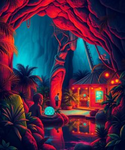 Tropical Grotto Paint Numbers