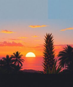 Pineapple Horizon Paint Numbers