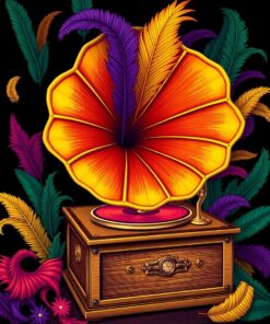 Exotic Feathers Paint Numbers